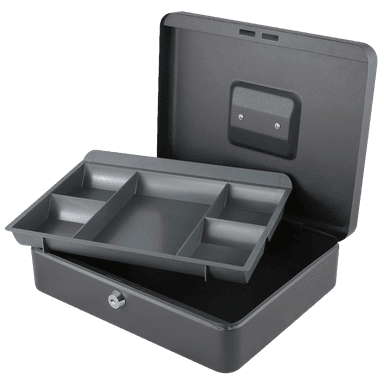 Secureo Geldkassette XL Münzeinsatz schwarz