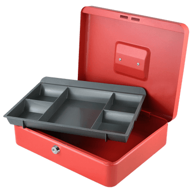 Secureo Geldkassette XL Münzeinsatz rot