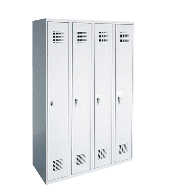 Secureo Garderobenschrank 4 Abteile