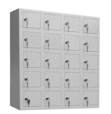 Secureo Schließfachanlage 20 Fächer