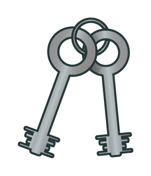 Sicherheits-Doppelbartschloss